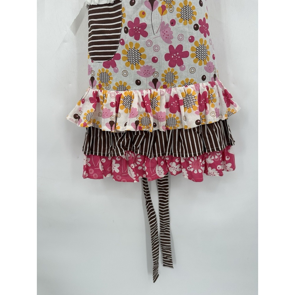 NWT Le Marche Apron Tablier Floral Multicolor One Size - Picture 3 of 7